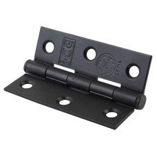 Plain Steel Grade 7 Butt Fire Door Hinge - 76 x 50 x 2mm - Matt Black - Pair Plain Steel Grade 7 Butt Fire Door Hinge - 76 x 50 x 2mm - Matt Black - Pair