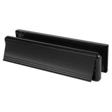 Yale Seal Letter Plate - 265 x 70mm - Door Thickness 40-80mm - Black