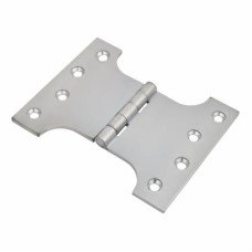 Parliament Hinge - 100 x 75 x 125mm - Satin Chrome - Pair