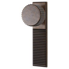 Hendel & Hendel Barrington Cabinet Knob on Backplate - 32mm Diameter - Bronze