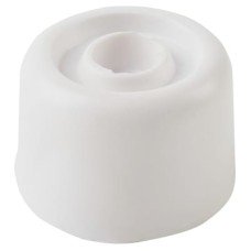 Exel PVC Floor Door Stop - 20 x 33mm - White - Pack of 10
