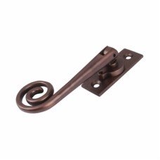 Hampstead Open Curl Locking Espagnolette Casement Window Handle - Left Hand - Soft Antique Bronze