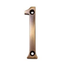 Heritage Brass by M Marcus 76mm Screw Fix Door Numeral - 1 - Antique Brass
