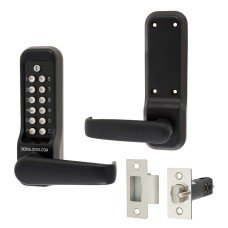 Borg BL7001 Easicode Pro External Marine Grade Heavy Duty Push Button Code Lock and Latch - Black