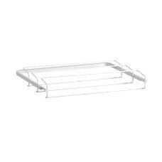 elfa Top Track System - Click In Triple Wire Gliding Shoe Rack - 605 x 96 x 430mm - White