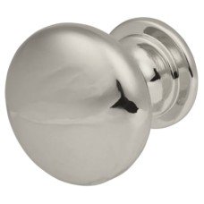 Exel Domed Round Cabinet Knob - 30mm Diameter - Polished Chrome