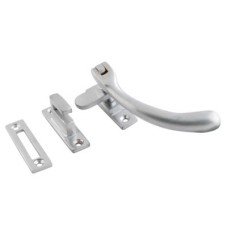 Exel Cast Bulb End Mortice & Hook Plate Casement Window Fastener - Reversible - Satin Chrome