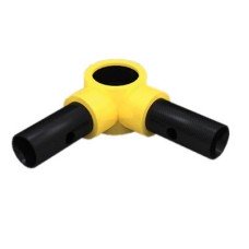 FibreRail Corner - Key Clamp System - Mid Rail - Yellow