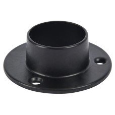 Rothley 25mm Wardrobe Hanging Rail End Socket - Matt Black