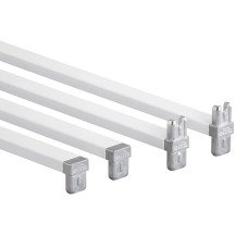 elfa Drawer Basket Tower - T & L Crossbars - 450mm Width - White - Pair elfa Drawer Basket Tower - T & L Crossbars - 450mm Width - White - Pair