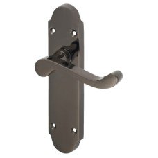 Exel Black Nickel Victorian Summer Scroll Latch Door Handle - 168 x 40mm
