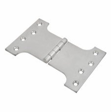 Parliament Hinge - 100 x 100 x 150mm - Satin Chrome - Pair