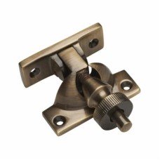 Exel Brighton Screw Pattern Sash Window Fastener - 58 x 22mm - Antique Brass