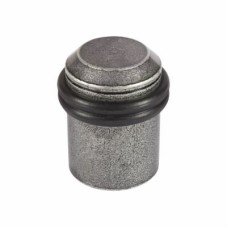 Olde Forge Round Oval Floor Door Stop - 42 x 30mm - Pewter