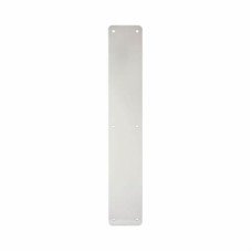 Exel Aluminium Plain Finger Plate - 450 x 75 x 3mm - Satin Anodised