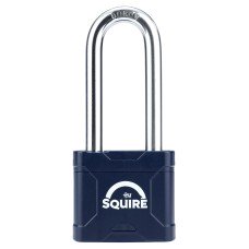 Squire Stronglock Long Shackle Padlock - 48mm Body - 63 x 20.5mm Shackle - Blue