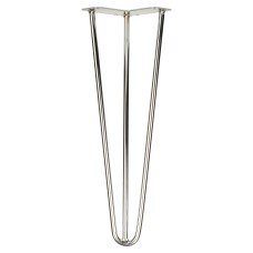 Exel Hairpin Leg - 3 Pin - 400mm Height - Chrome - Pair 