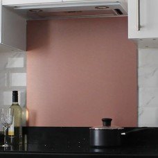 Exel Aluminium Kitchen Splashback - 600 x 750mm - Gloss Brushed Copper