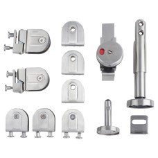 Toilet Cubicle Pack - 19-20mm Panels - 316 Satin Stainless Steel