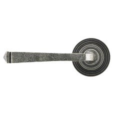 From The Anvil Pewter Door Handles on Round Beehive Rose - Avon Range 