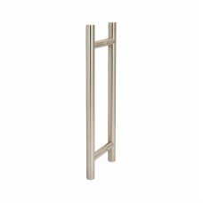 Exel 25mm T-Bar Door Pull Handle - Back to Back - 305mm Centres - Satin Stainless Steel
