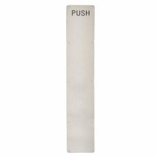 Exel Stainless Steel Finger Plate - Push - 800 x 125 x 1.5mm - Satin