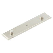 Frelan Hoxton Rushton Cabinet Knob Backplate Only - 140 x 30mm - Satin Nickel