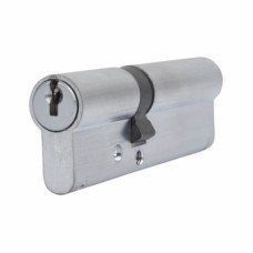 ERA 1 Star 6 Pin Kitemarked 100mm Euro Double Cylinder - 40 + 60mm - Satin Chrome - Keyed to Differ