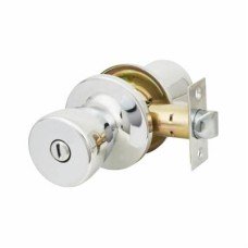 Exel Hotel Mortice Door Knobset - Bathroom - 65mm Rose Diameter - Polished Chrome