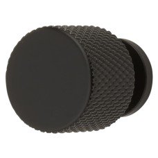 Hampstead Romsey Knurled Round Cabinet Knob - 19mm Diameter - Matt Black Hampstead Romsey Knurled Round Cabinet Knob - 19mm Diameter - Matt Black