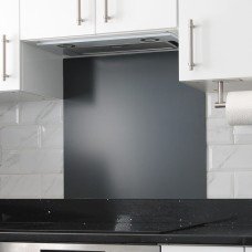 Exel Aluminium Kitchen Splashback - 600 x 750mm - Matt Anthracite Grey