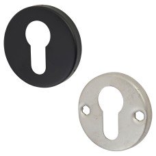 Exel Escutcheon - 52mm Diameter - Euro - Matt Black 