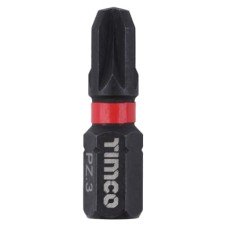 TIMCO X6 Impact Driver Bits - Pozi - PZ3 - 25mm Length - Pack of 10