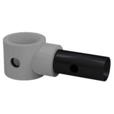 FibreRail Mid Rail - Key Clamp System - Single - Grey