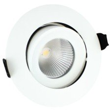 Integral LED Lux Fire 6W IP65 Fire Rated 36° LED Dimmable Adjustable Downlight - 3000K - White 