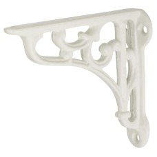 Olde Forge Scroll Shelf Bracket - 100 x 90mm - White 