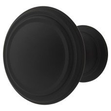 Exel Hythe Round Cabinet Knob - 37mm Diameter - Matt Black