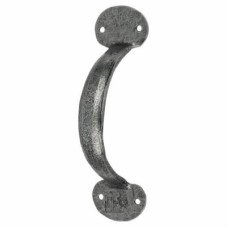 Olde Forge Bean D-Bar Door Pull Handle - Screw Fix - 125mm Centres - Pewter