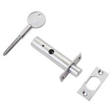 British Pattern Door Rack Bolt - Polished Chrome