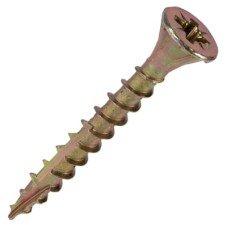 Reisser Cutter Pozi Countersunk Wood Screws - 6.0 x 40mm - Yellow Zinc - Pack of 200