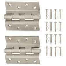 Rebated Storm Proof Casement Window/Door Hinge - 100 x 3mm - Stainless Steel - Pair