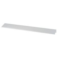 Exel Vora Lipped Edge Cabinet Pull Handle - 128mm Centres - Brushed Aluminium