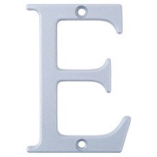 76mm Screw Fix Door Letter - E - Premium Satin Silver