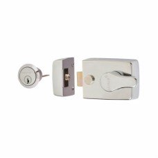 Arrone AR840 Deadlocking Nightlatch - 60mm Backset - Polished Chrome Case/Cylinder Arrone AR840 Deadlocking Nightlatch - 60mm Backset - Polished Chrome Case/Cylinder