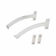 Quadrant Arm Fanlight Stay - 150mm Length - Polished Chrome - Pair