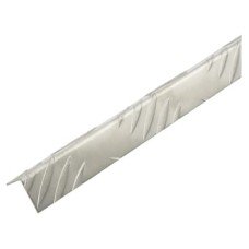 Rothley 2500mm Aluminium Angle - Equal Sided - 23.5 x 23.5 x 1.5mm - Checker Plate 5 Bar Tread - Raw