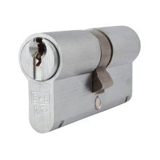 Eurospec 10 Pin 64mm Euro Double Cylinder - 32 + 32mm - Satin Chrome - Master Keyed