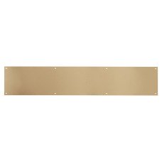 Hampstead Solid Brass Kick Plate - 800 x 150 x 1.2mm - 8 Screw Holes - Satin