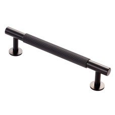 Carlisle Brass 12.5mm Lines T-Bar Cabinet Pull Handle - 128mm Centres - Matt Black