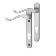 Fab & Fix Windsor uPVC Scroll Multipoint Door Handle - 92mm c/c - LH - Bright Chrome